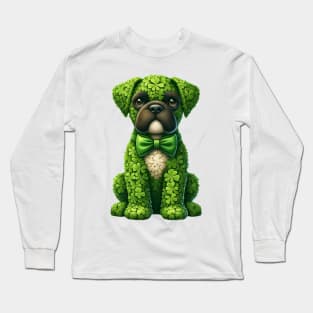 Clover Boxer Dog St Patricks Day Long Sleeve T-Shirt